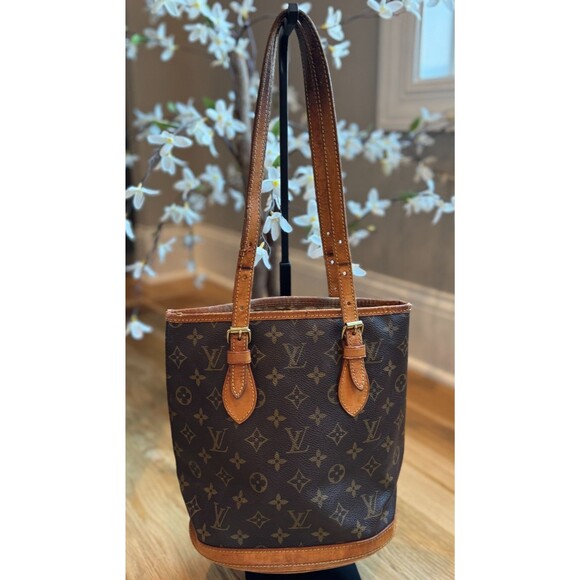 LOUIS VUITTON Petit Bucket PM Monogram Canvas (Inside deteriorated ) - Picture 2 of 16